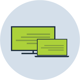 Domain name concept icon